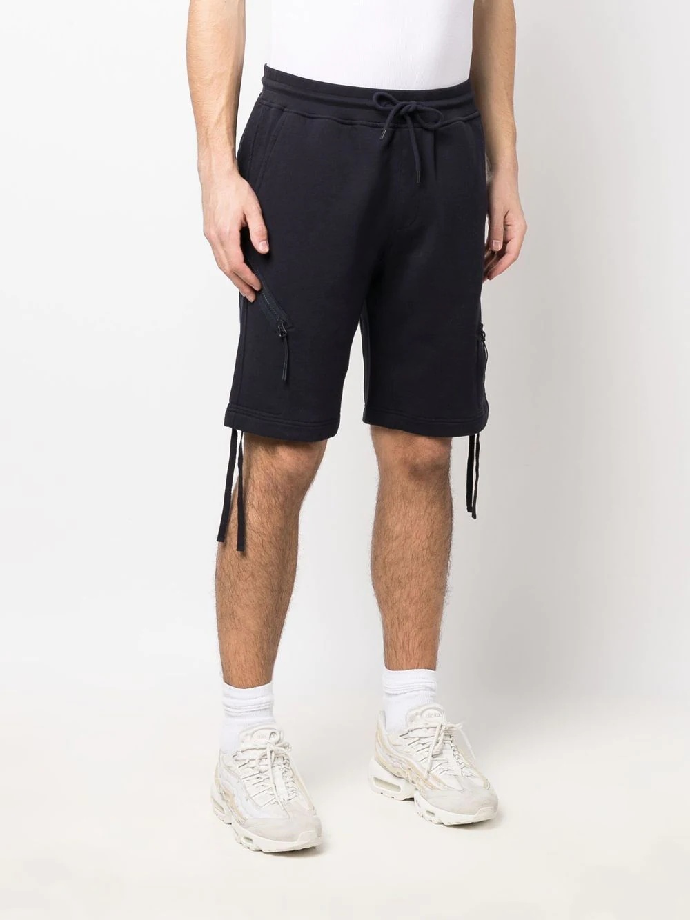 zip-pocket track shorts - 3