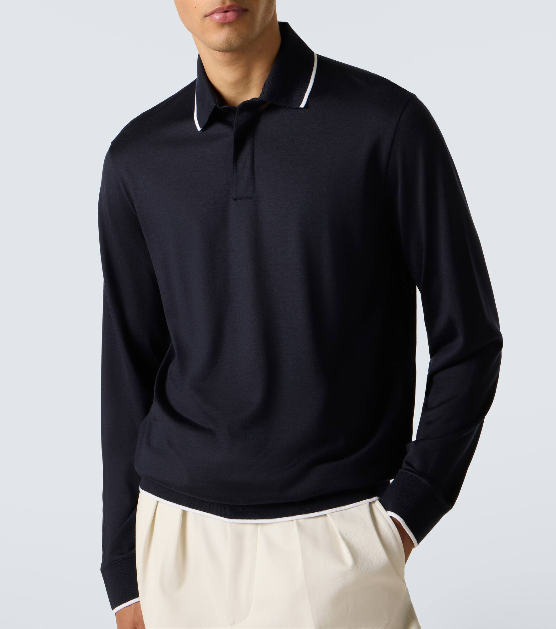 Waitaki virgin wool polo shirt - 5