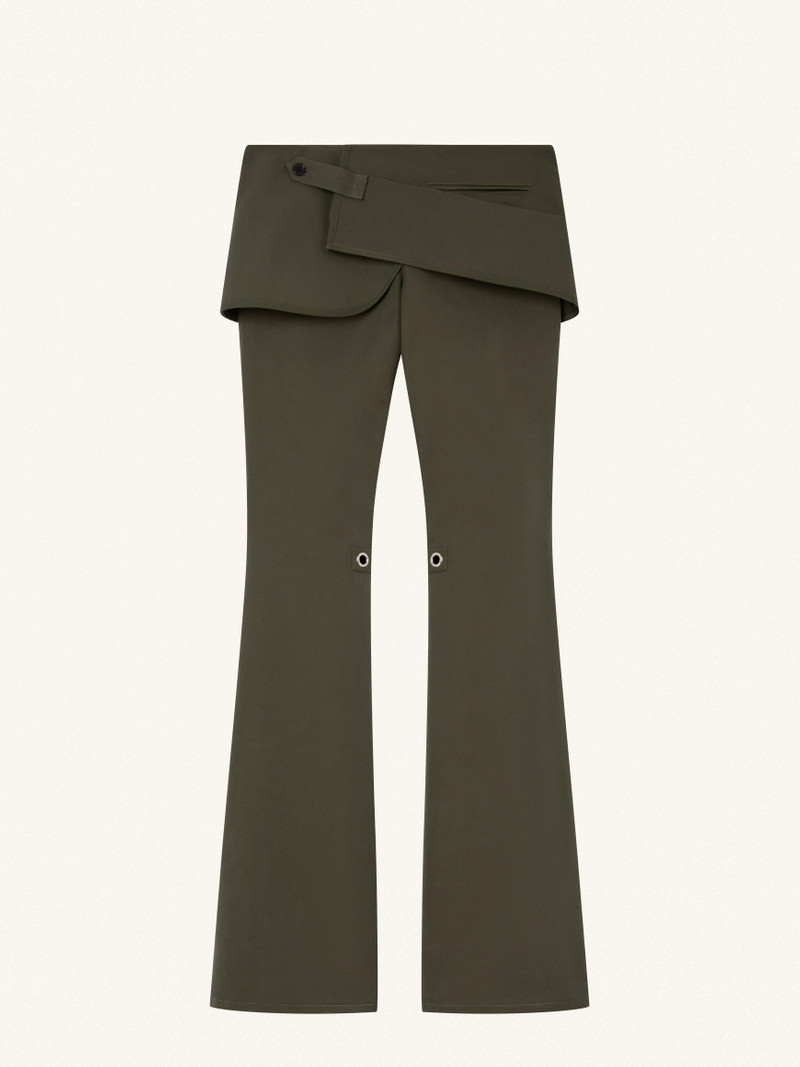 MODULAR OVERSKIRT COTTON BOOTCUT PANTS 1