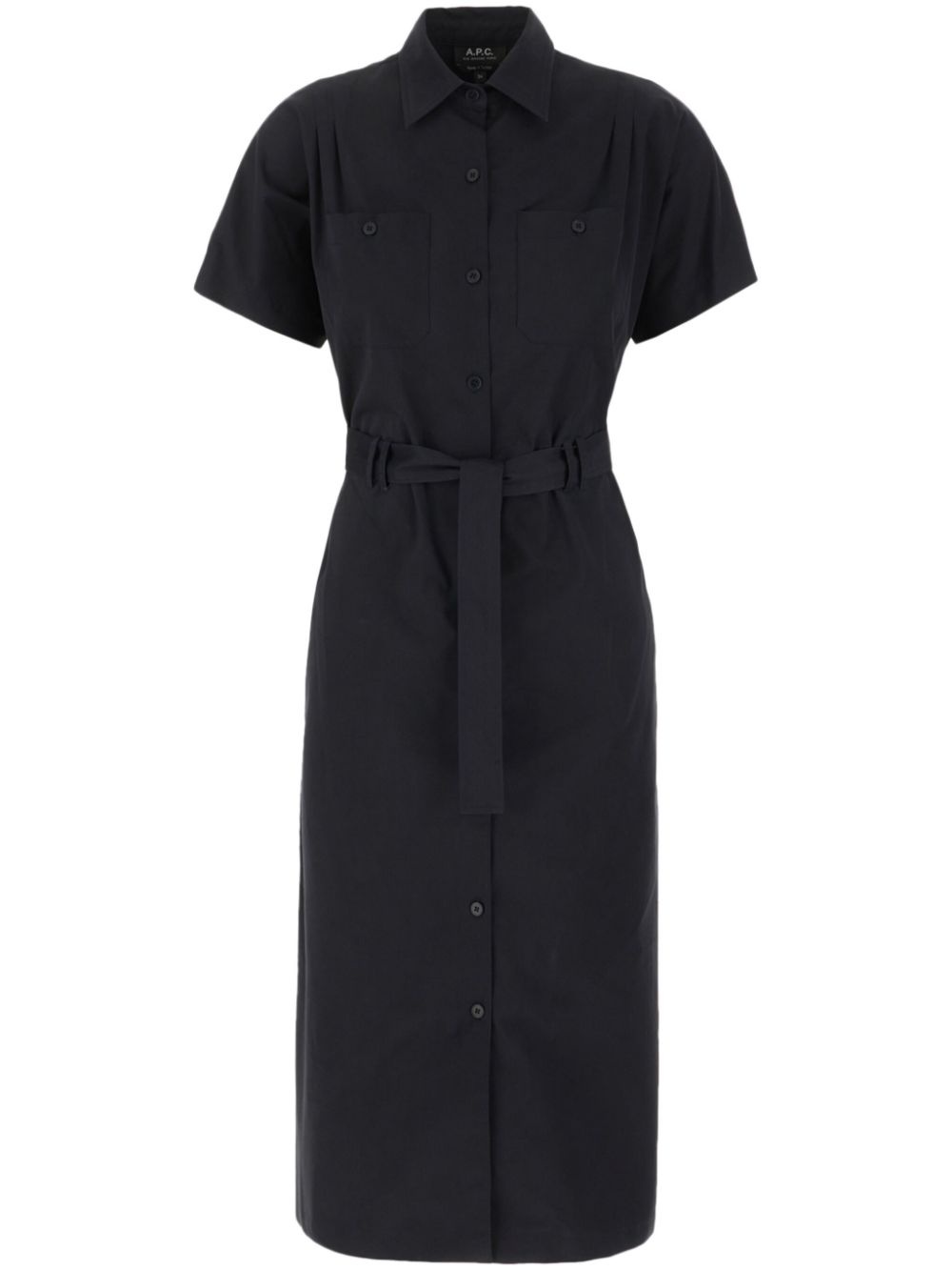 cotton shirt dress - 1