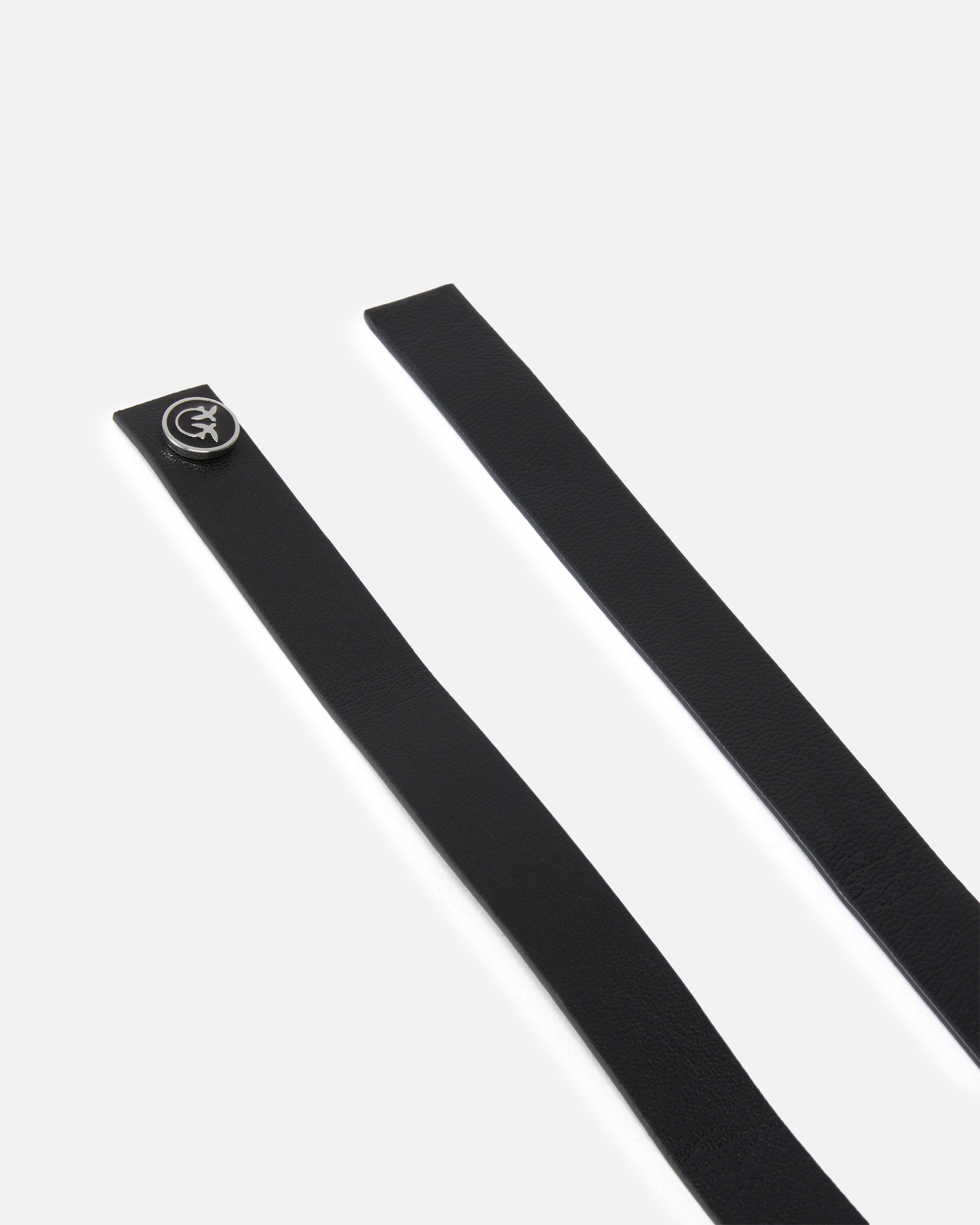 LEATHER BELT WITH METAL INSERTS - 3
