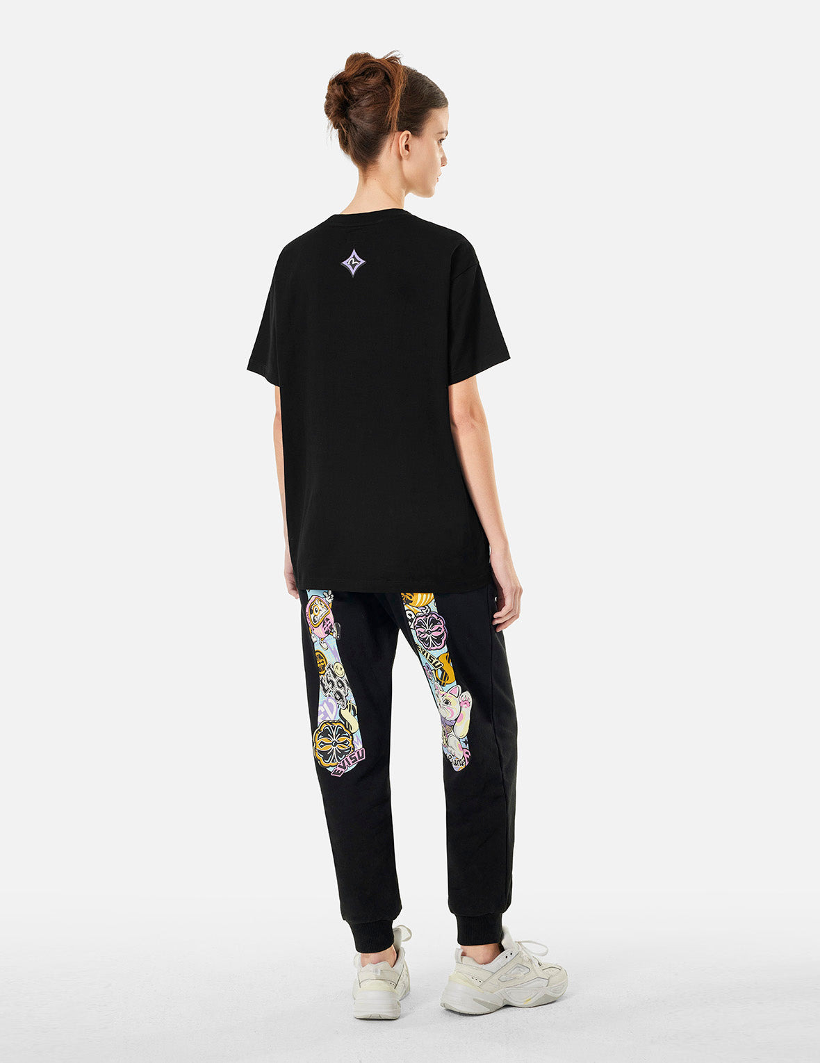 MULTI PRINT BOYFRIEND T-SHIRT - 4
