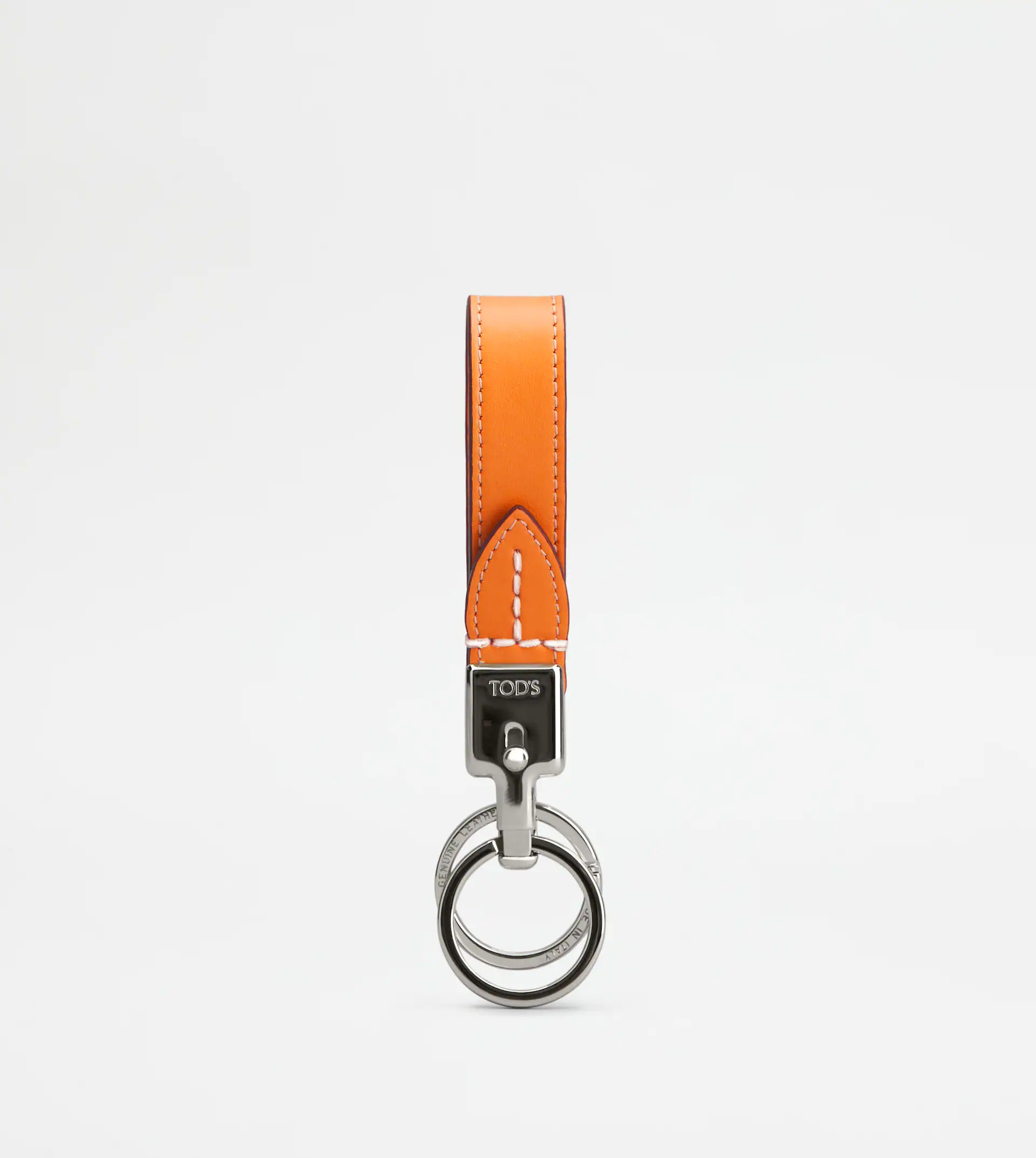 LEATHER KEY HOLDER - ORANGE - 1