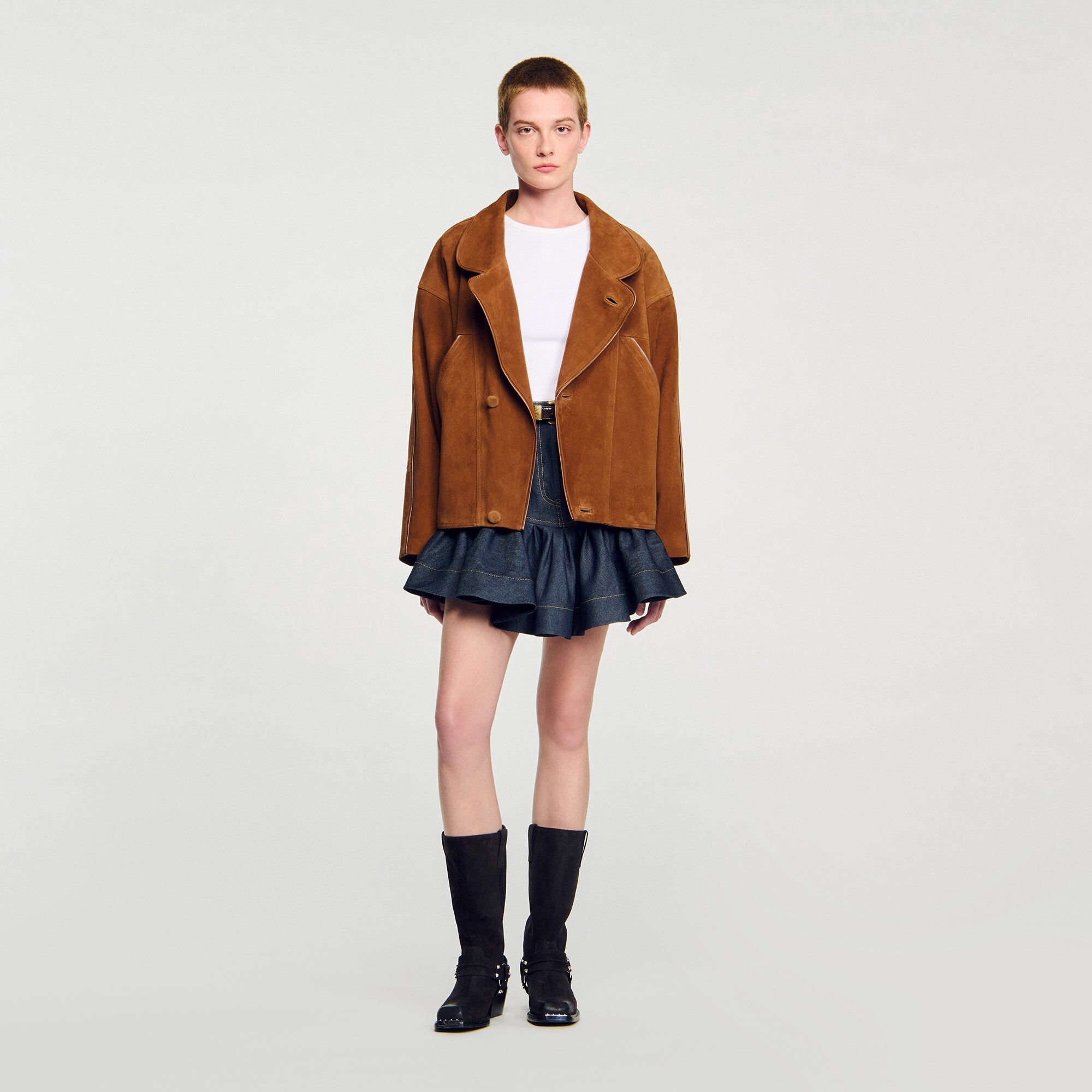 OVERSIZED SUEDE JACKET - 6