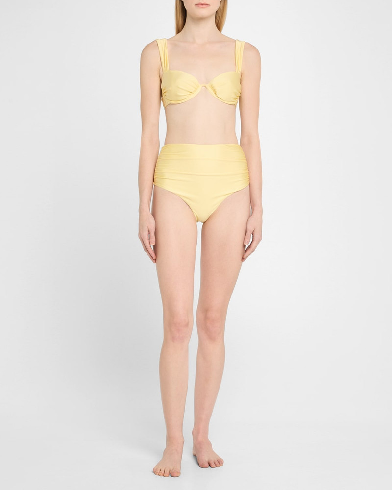 SIMKHAI Anniston Ruched Bikini Top outlook