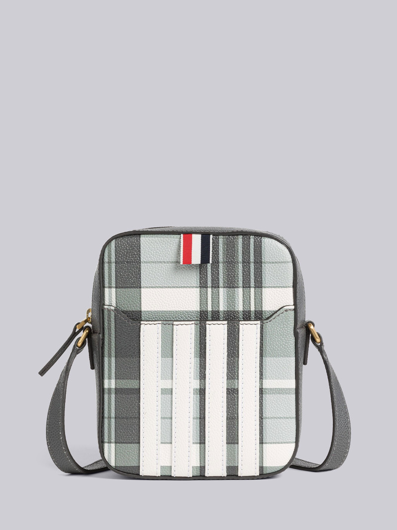 PEBBLE GRAIN LEATHER MADRAS 4-BAR VERTICAL CAMERA BAG 1