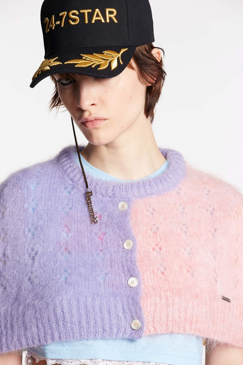 MOHAIR MINI CAPE KNIT 3