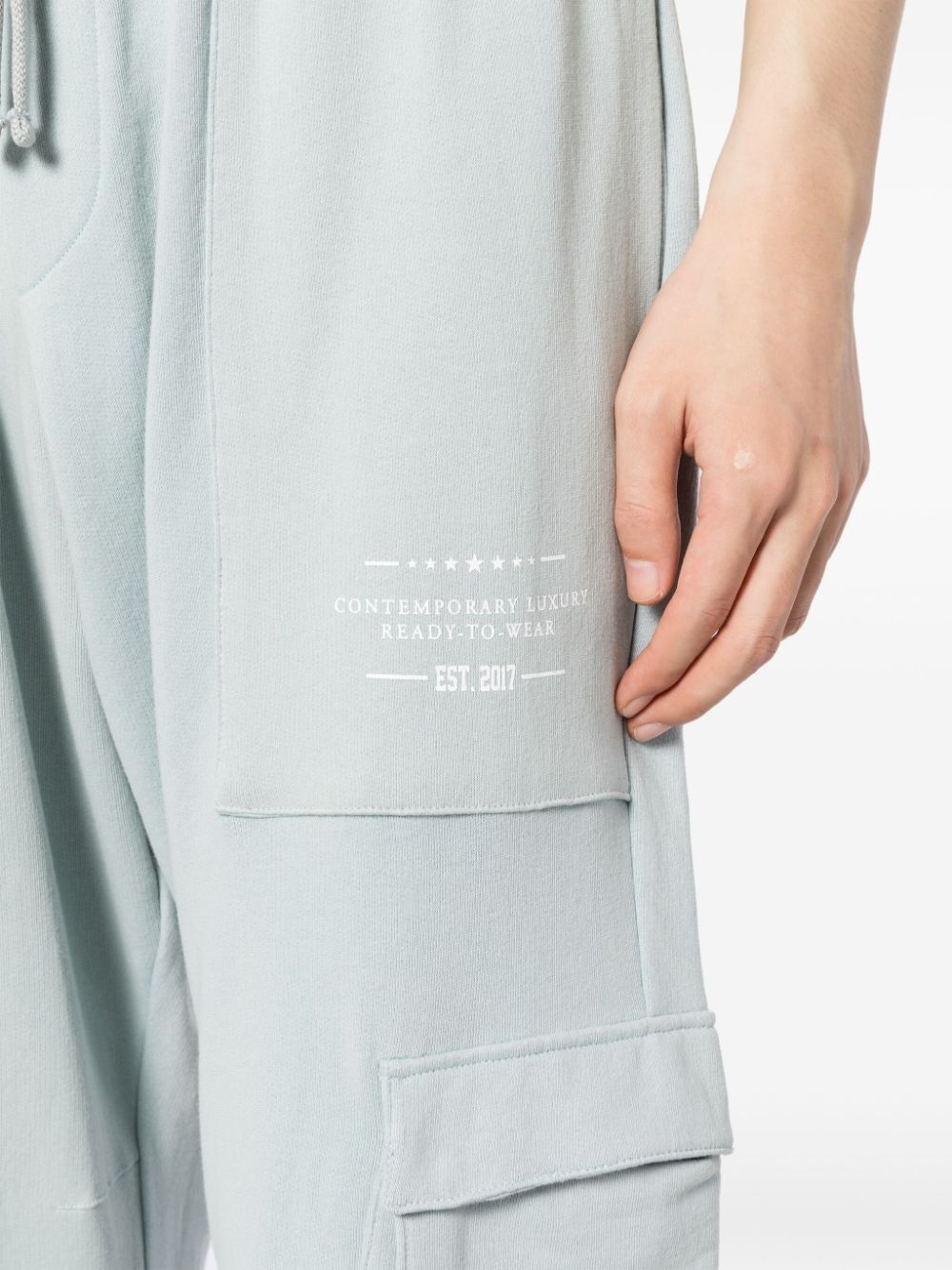 Mission logo-print cargo track pants - 5