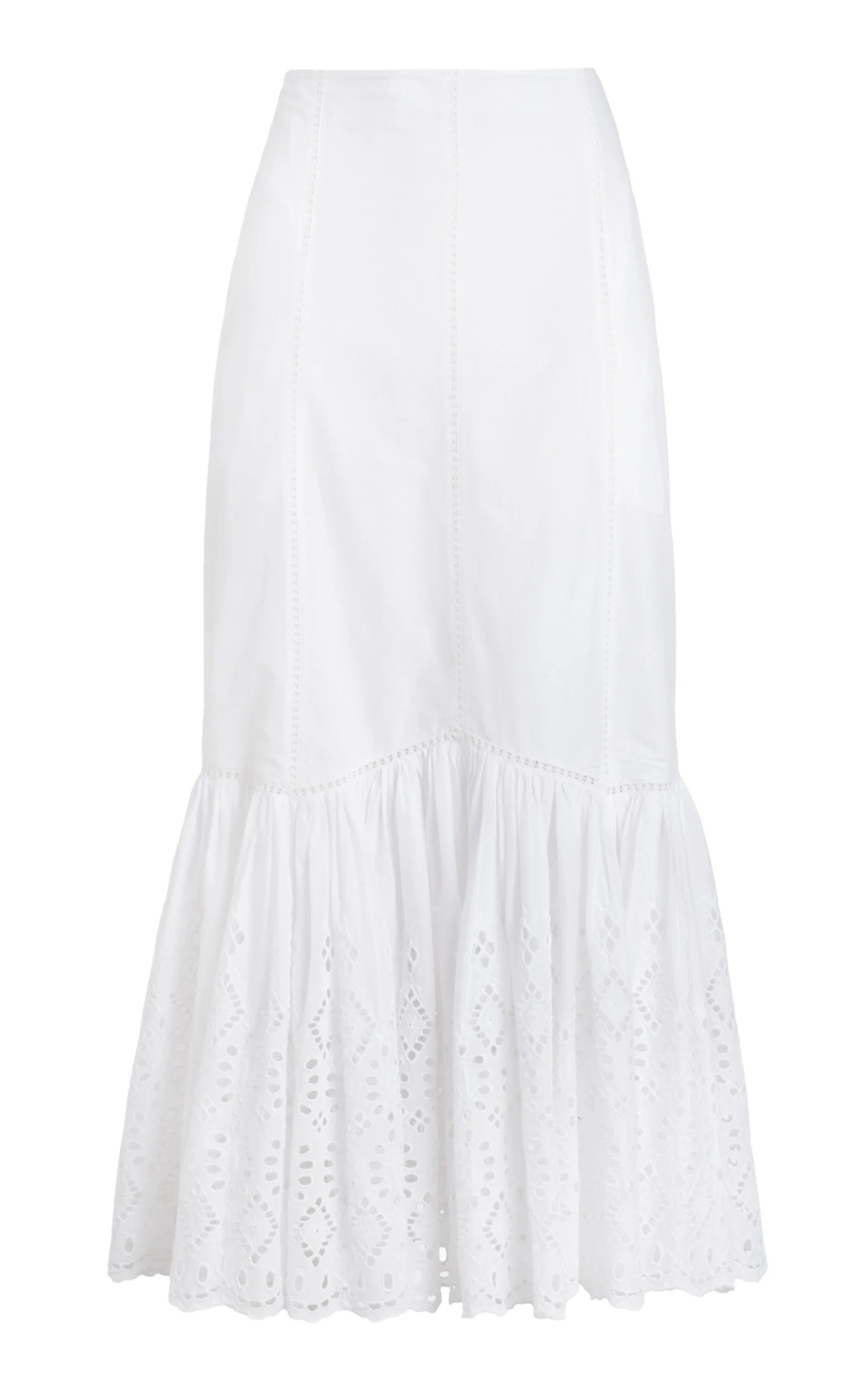 Adela Cotton Eyelet Skirt - 1