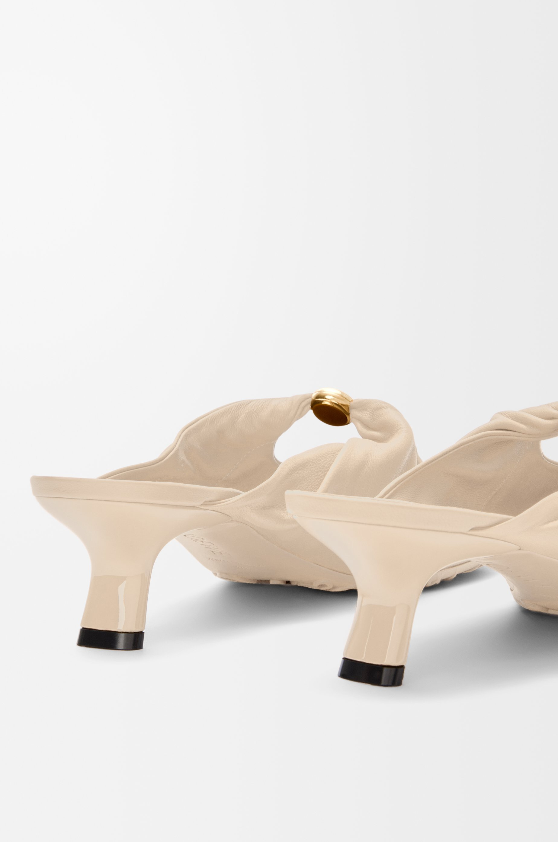 Pebble Soft mule in nappa lambskin - 4