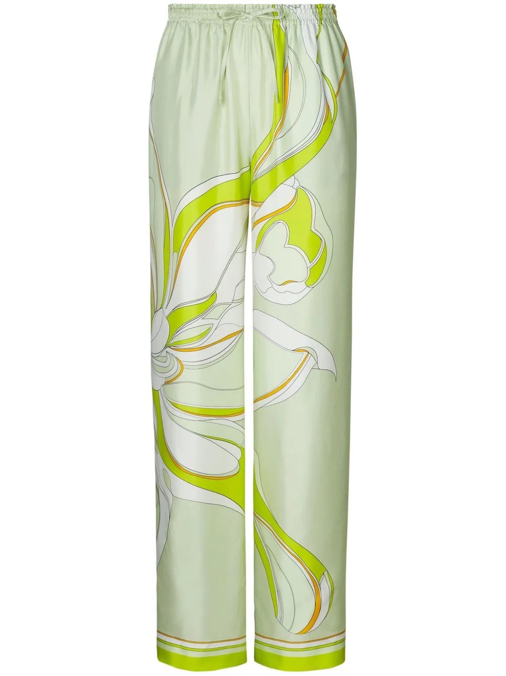 printed silk pants - 1