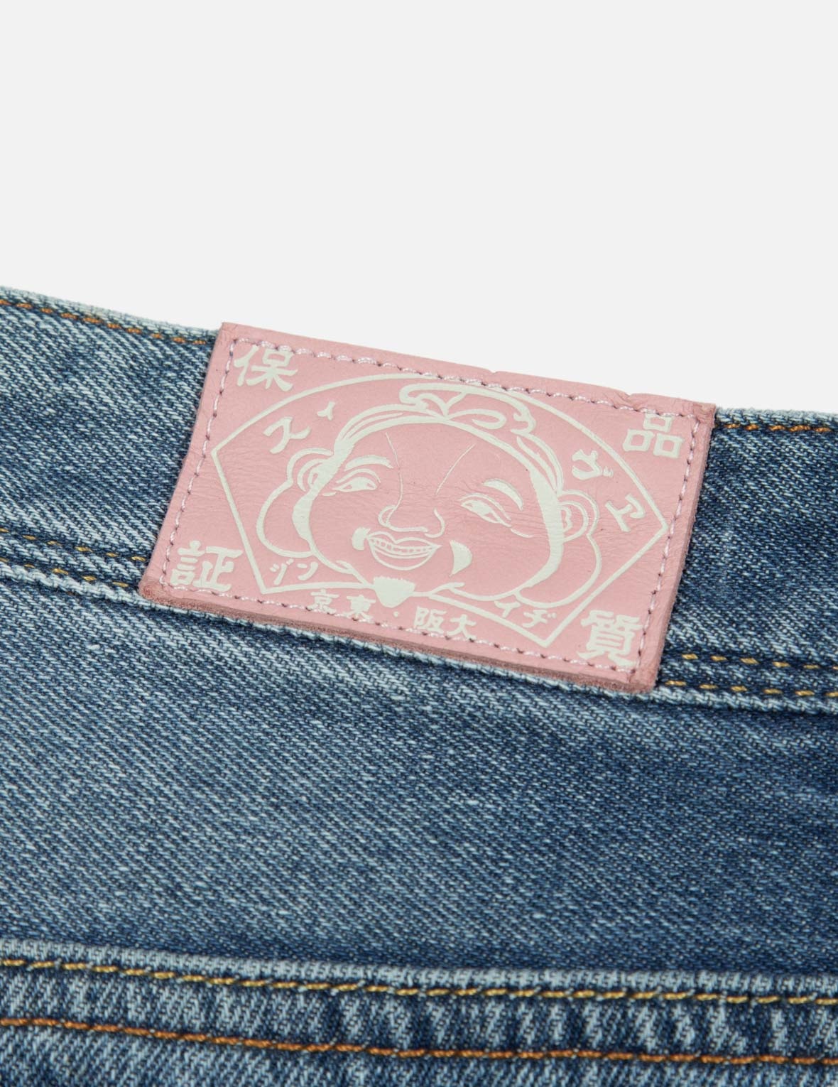 EVISU OSAKA DAICOCK PRINT RELAX FIT JEANS - 11