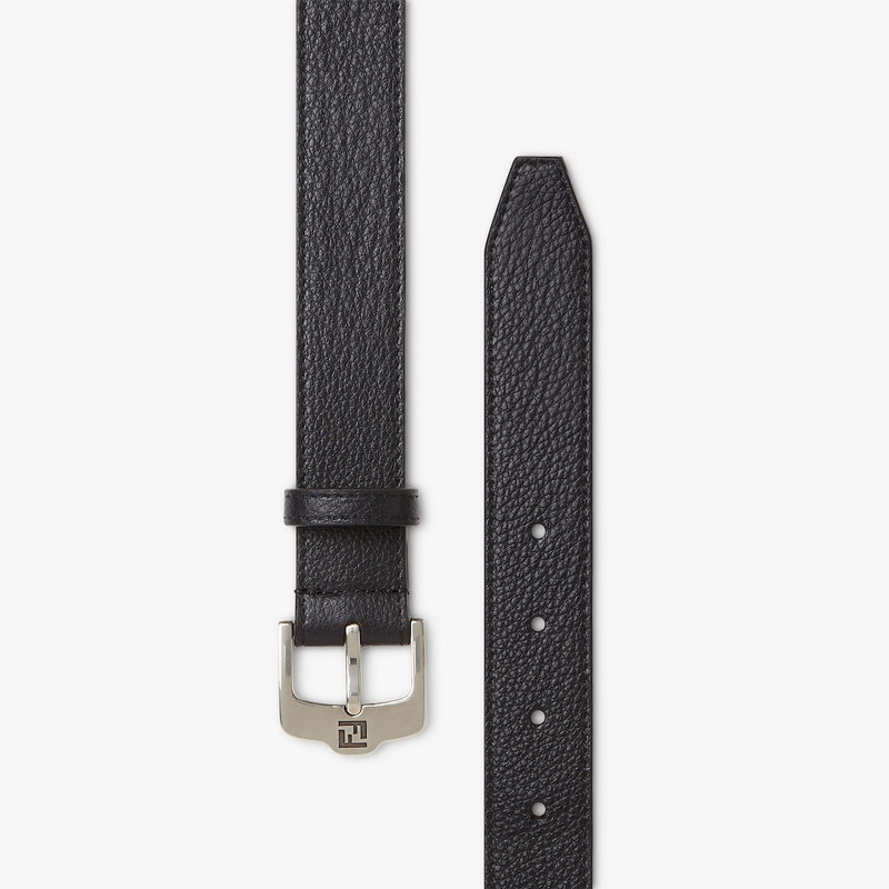 FENDI FF Belt Black leather belt outlook