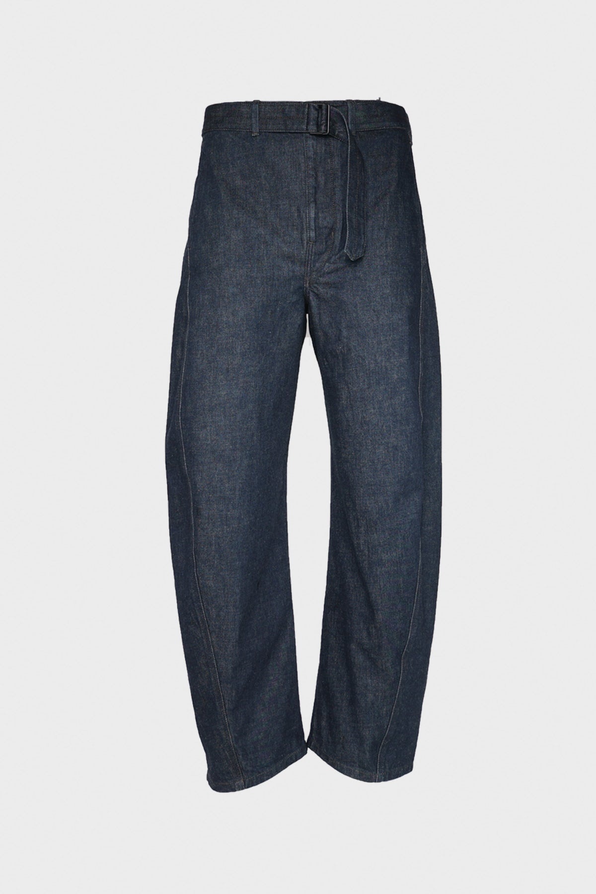 Twisted Belted Pants - Denim Indigo - 1