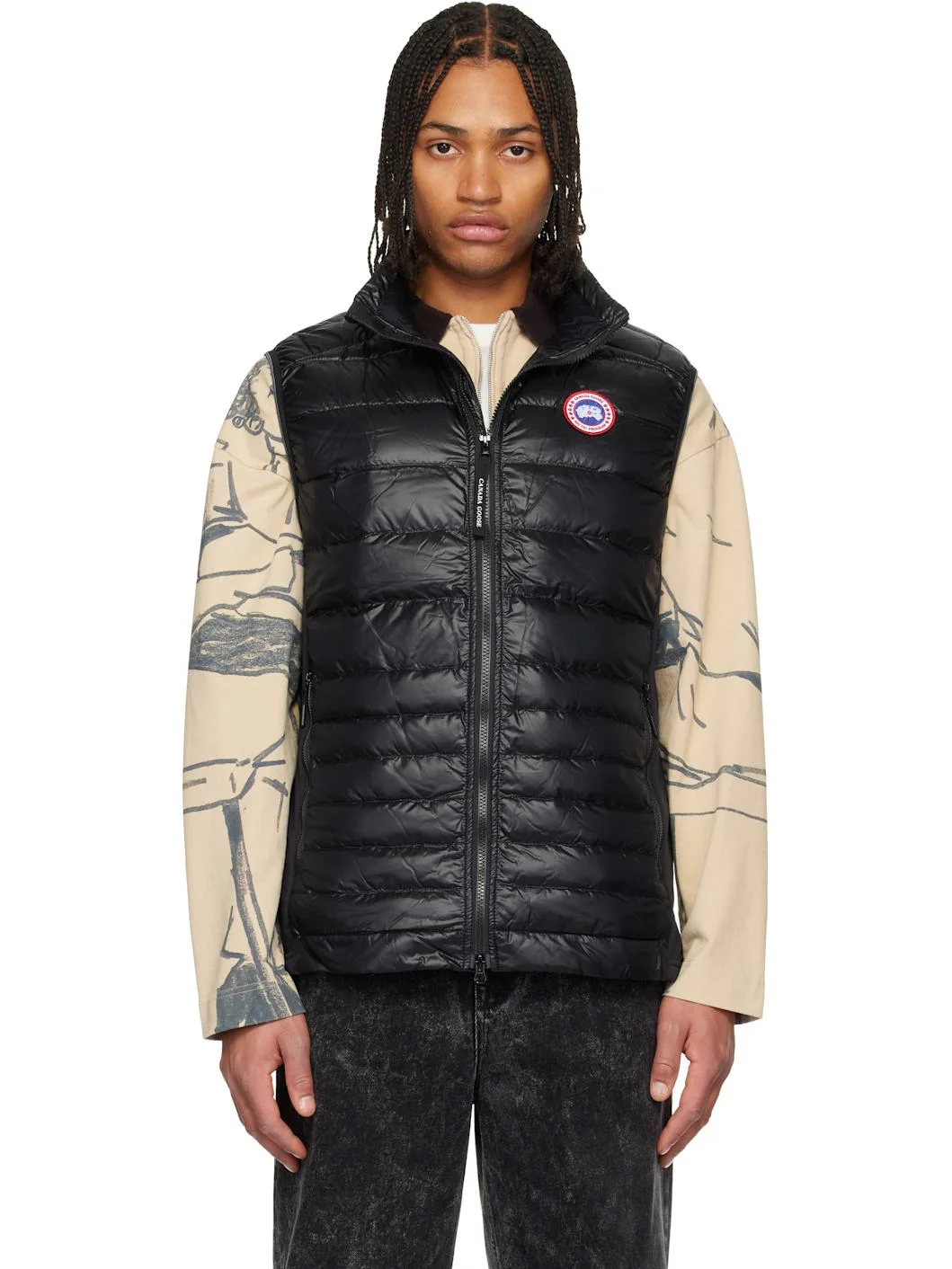 Black HyBridge Lite Down vest - 1