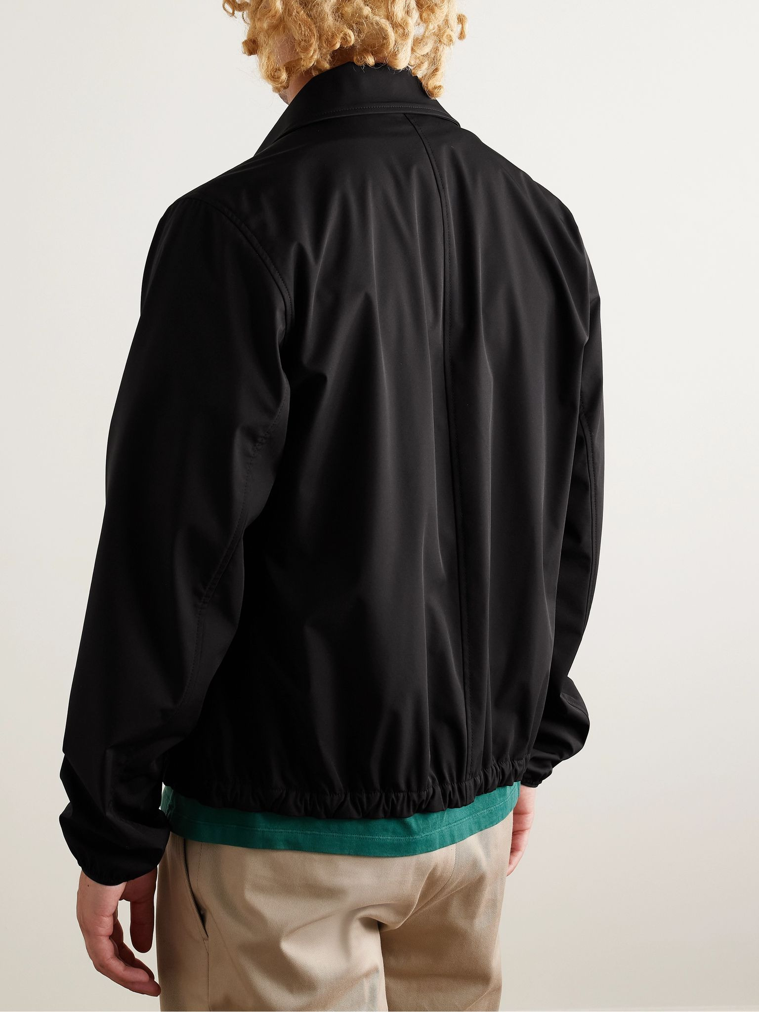 Evandro Logo-Appliquéd Shell Jacket Black - 3