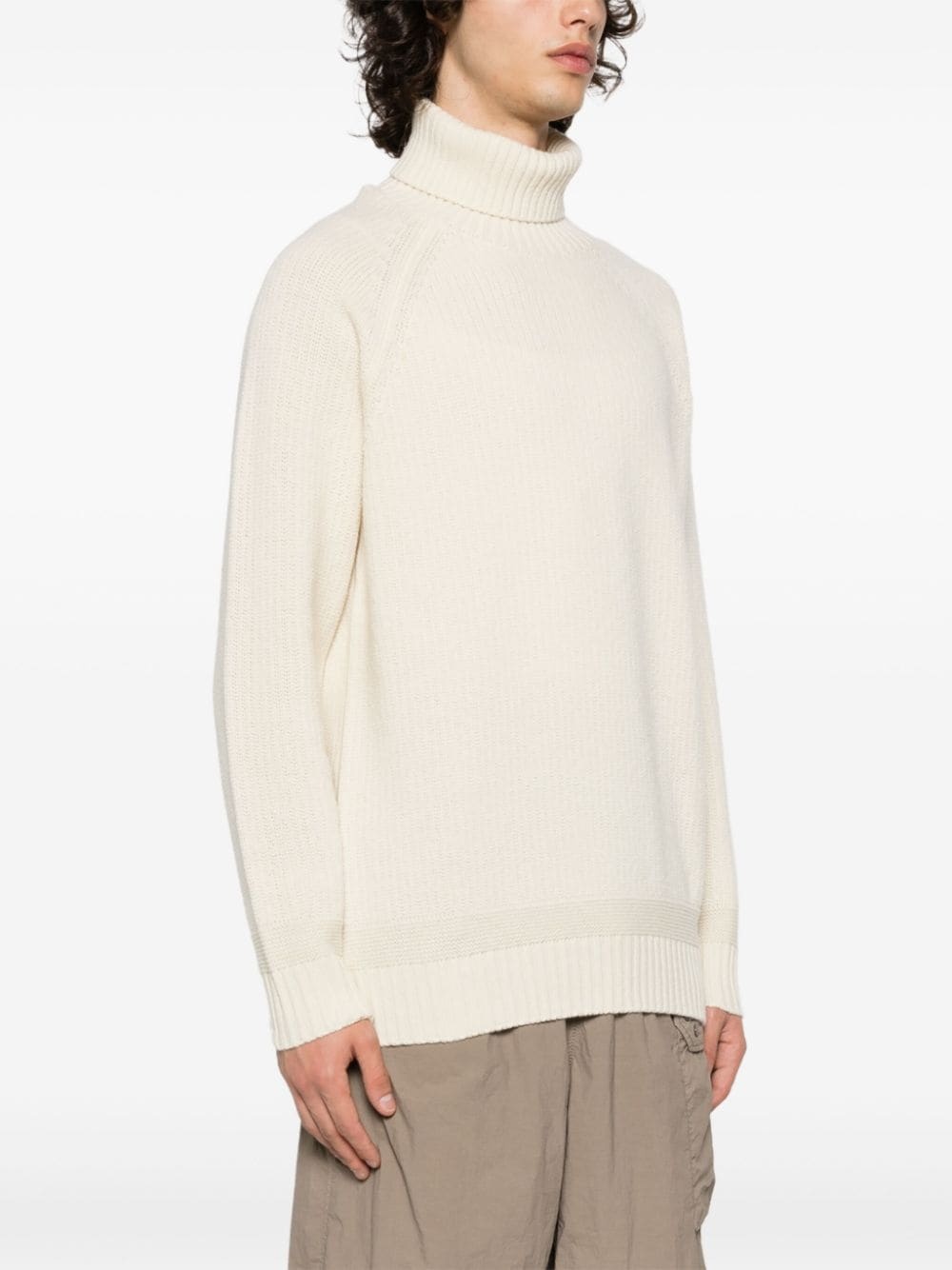 roll-neck wool jumper - 3