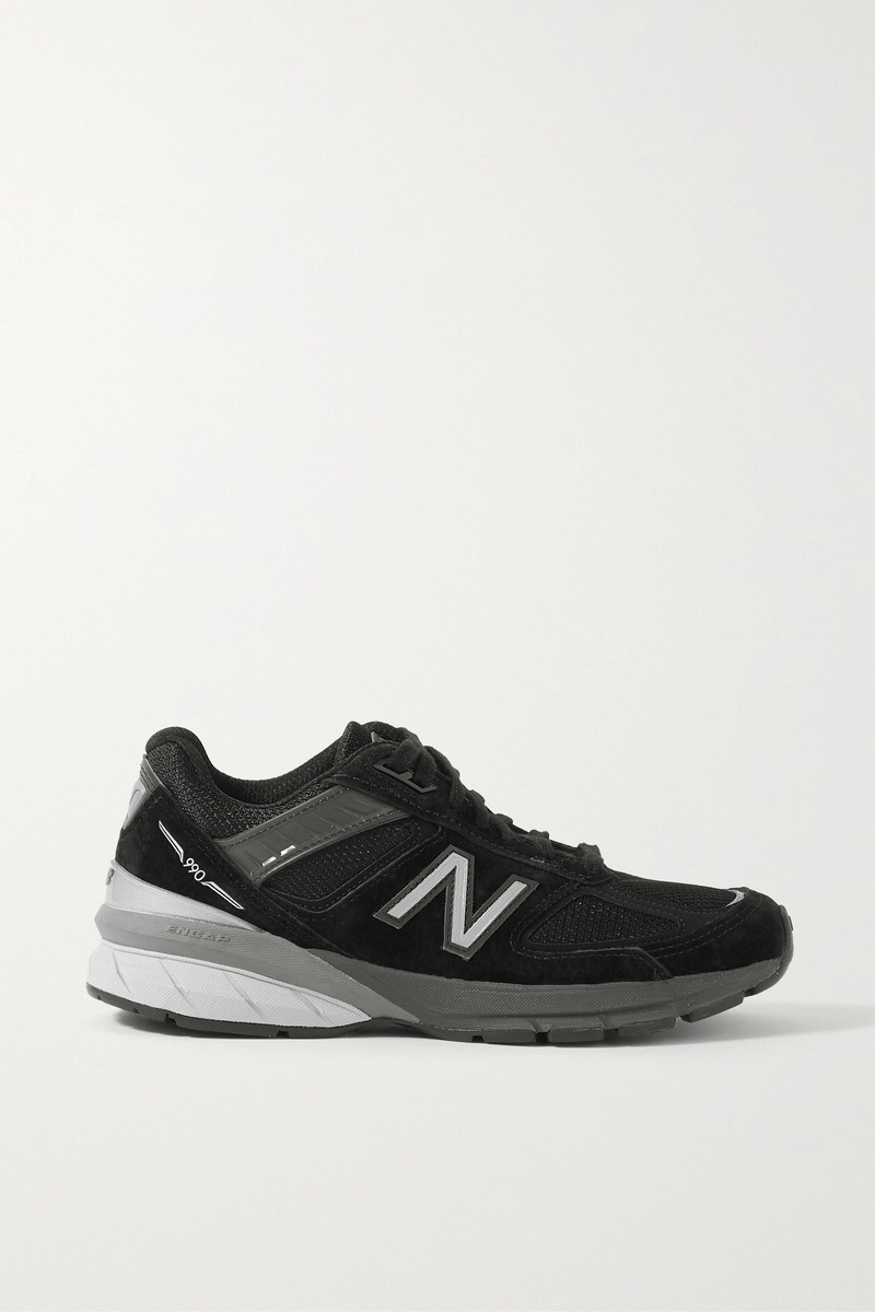 M990V5 suede and mesh sneakers - 1