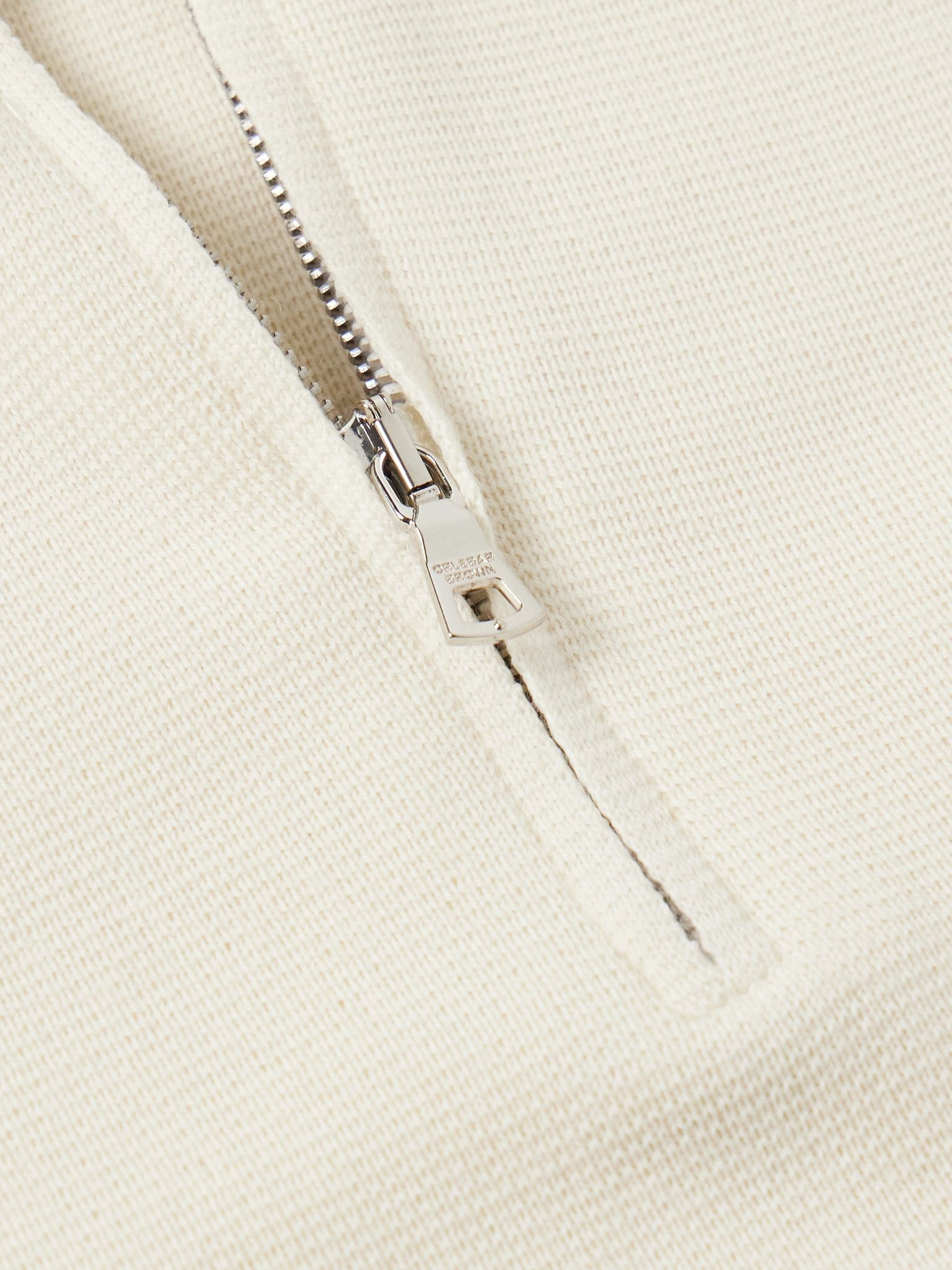 Lennard Slim-Fit Merino Wool Half-Zip Sweater Ecru - 4