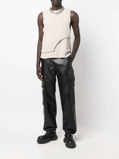 GmbH straight-leg biker trousers outlook