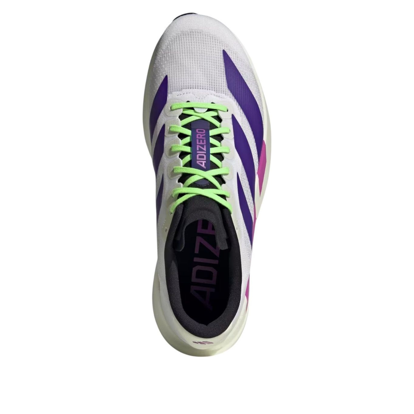 adidas Adizero Evo SL 'White Collegiate Purple Lime Burst' JS4495 - 2
