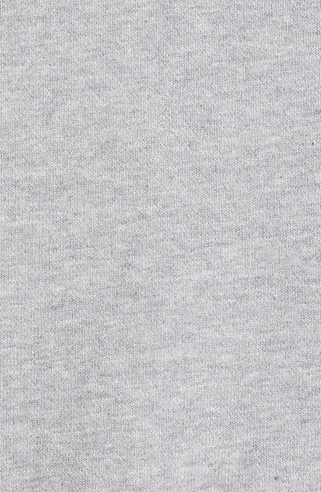 Thom Browne Classic 4-Bar Zip Cotton Hoodie in Heather Grey /White at Nordstrom - 7