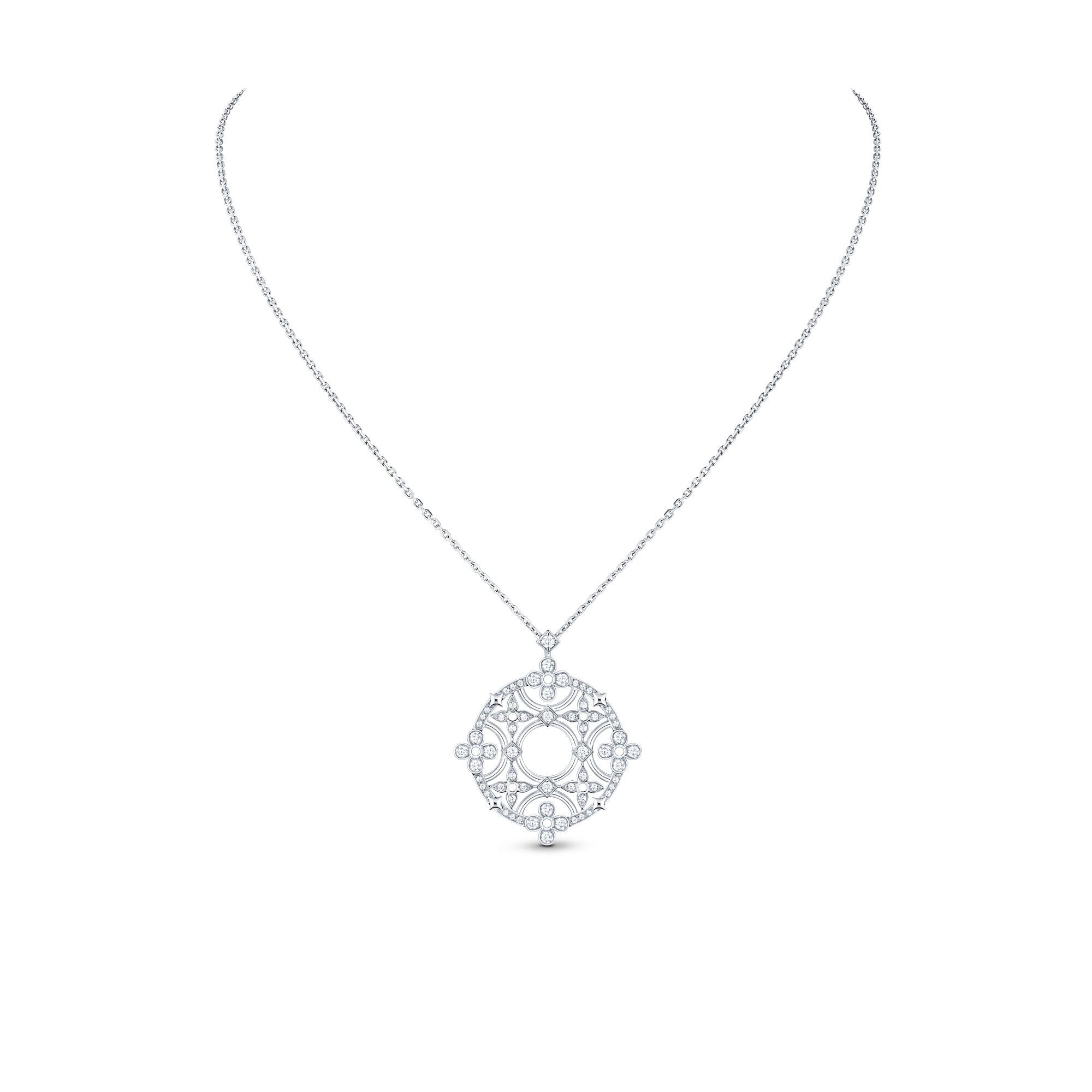 Dentelle Medallion, White Gold And Diamonds - 2