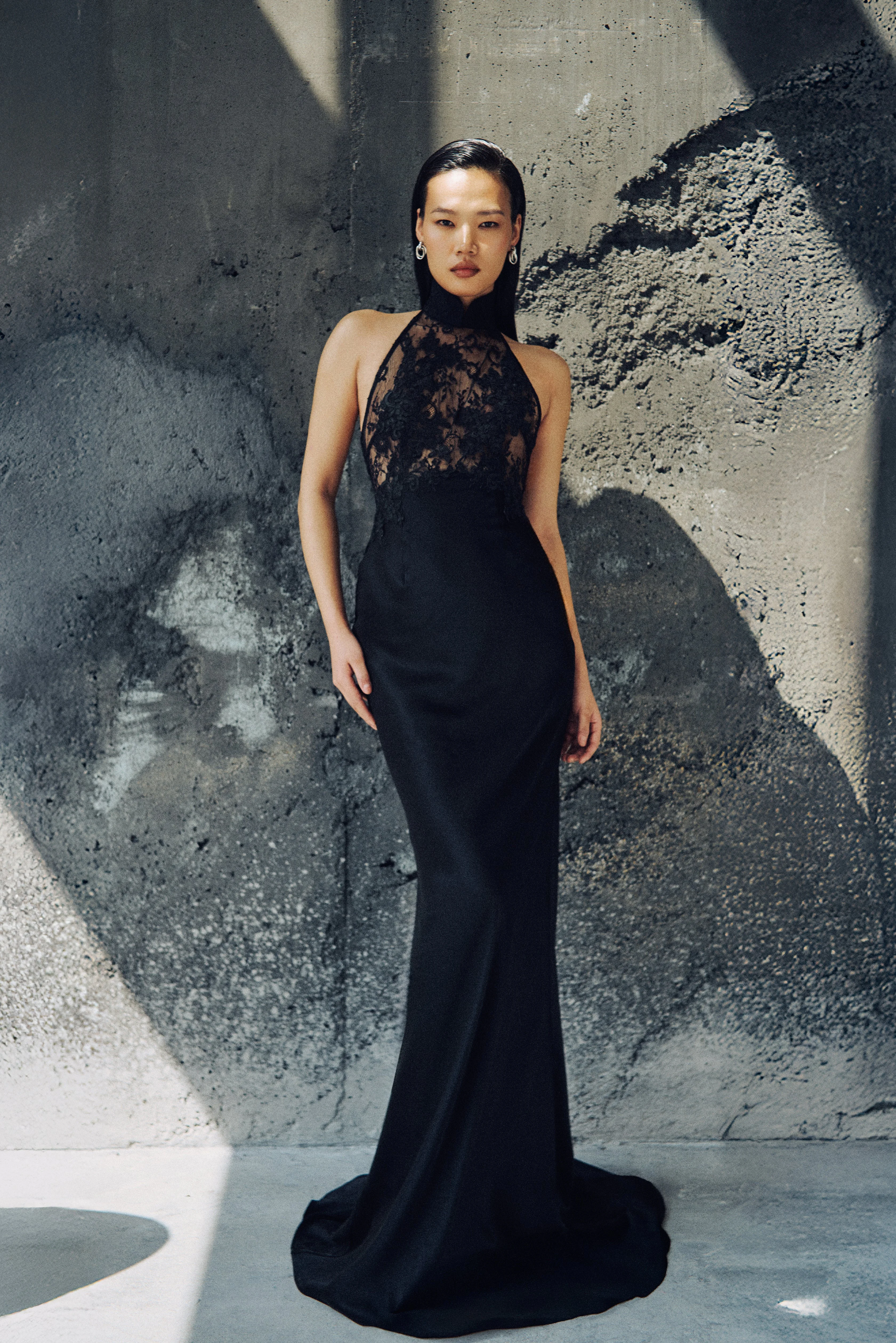 TARON SATIN GOWN - 1