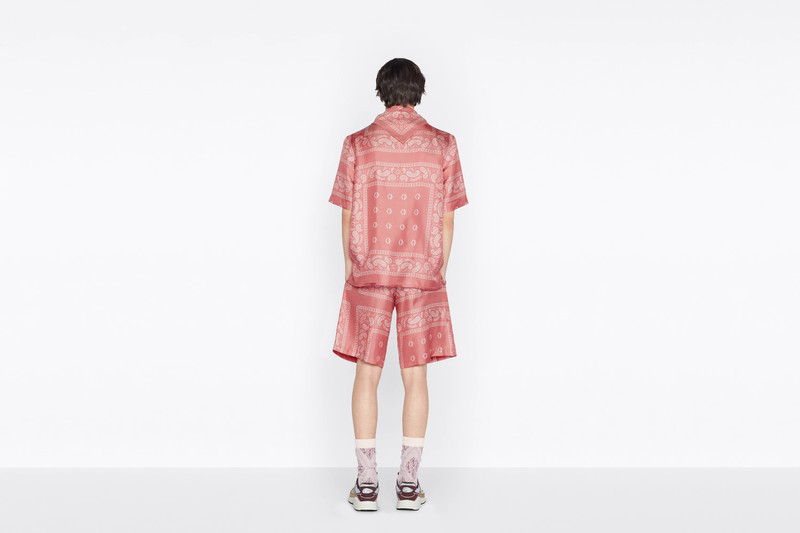 Short-Sleeved Shirt with Bandana Motif 7