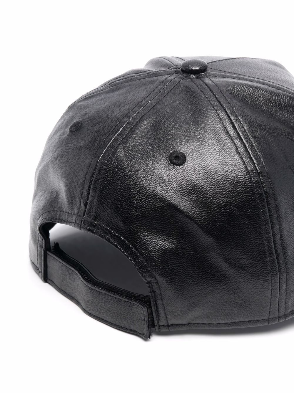 Iconic faux-leather baseball cap - 2