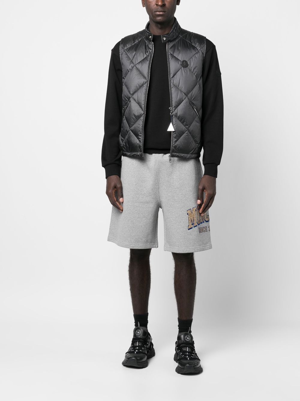 logo-print shorts - 2