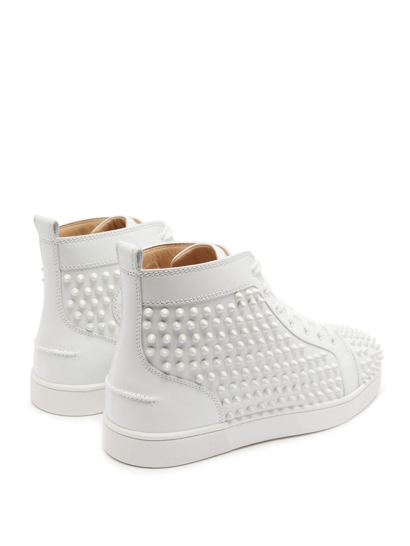 Louis spiked leather high-top trainers - 4