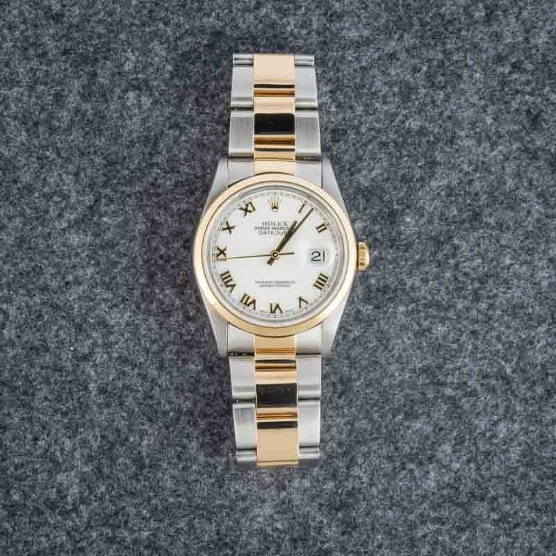 Pre-owned Rolex Datejust Ref 16203 White Roman Dial - 5