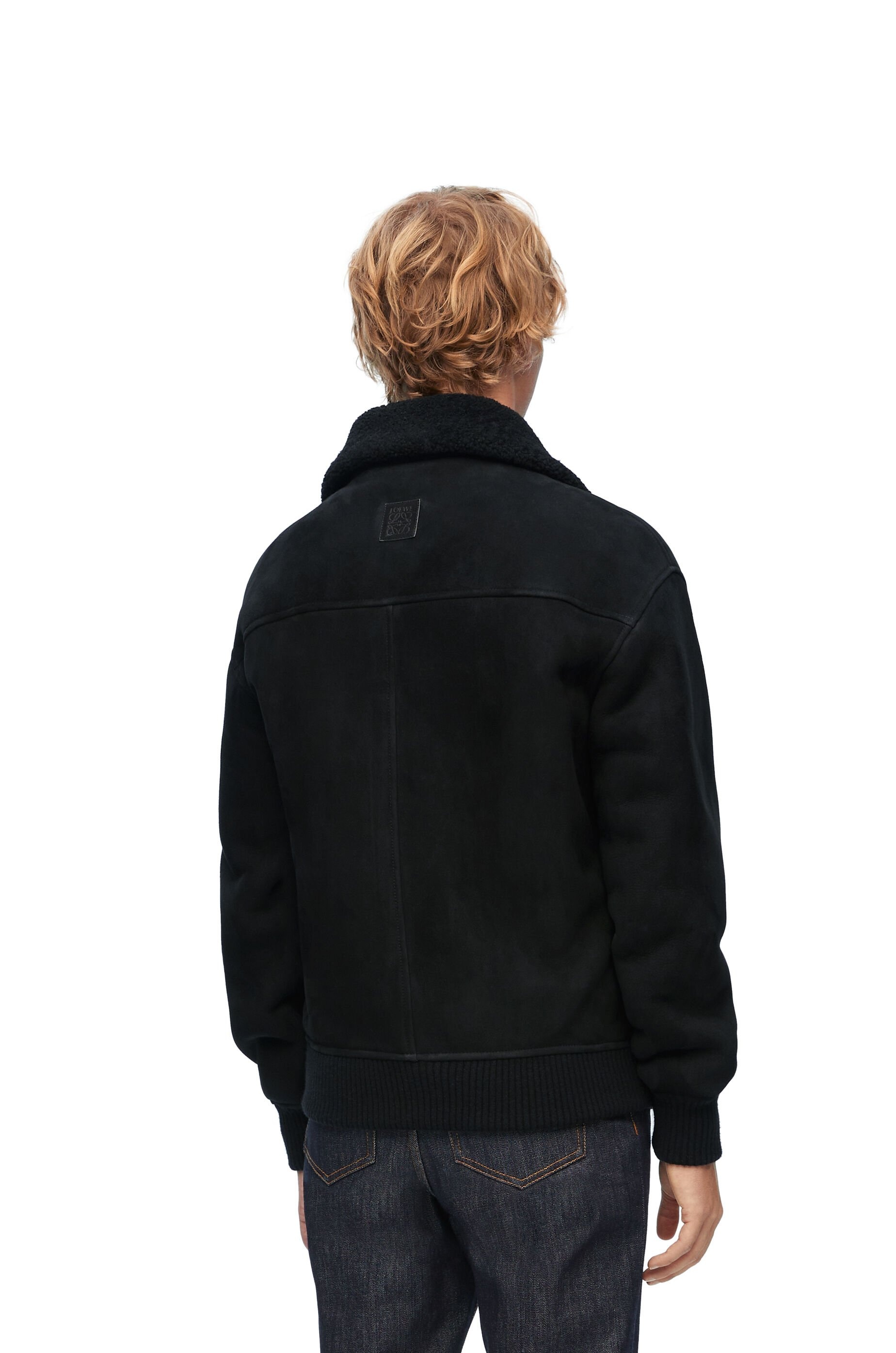 Bomber jacket in shearling - 4