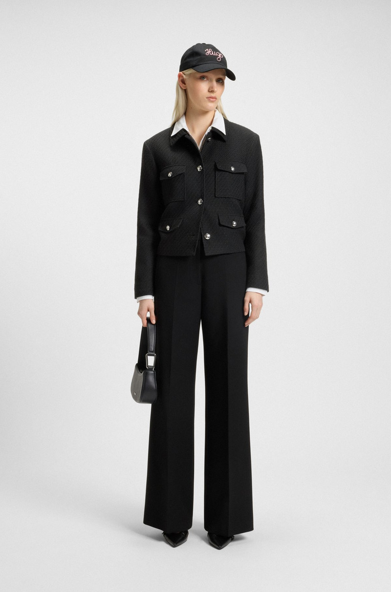 HUGO REGULAR-FIT BLAZER IN SOFT BOUCLÉ outlook