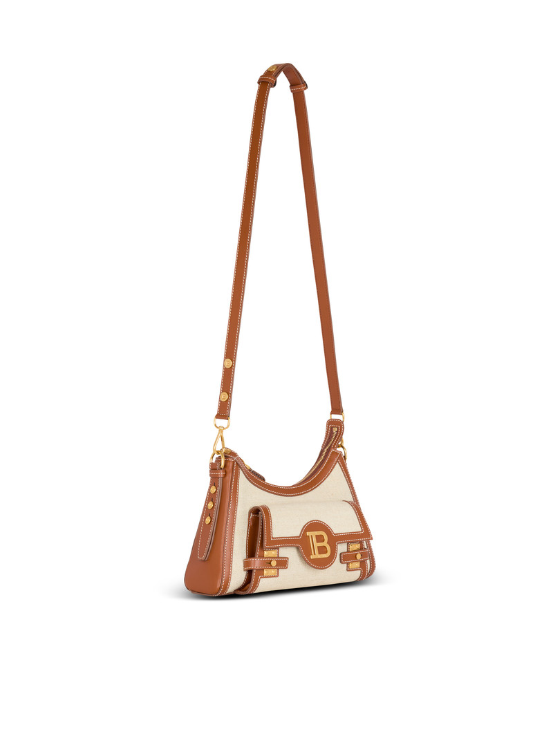 B-Buzz Hobo bag in leather and canvas 3