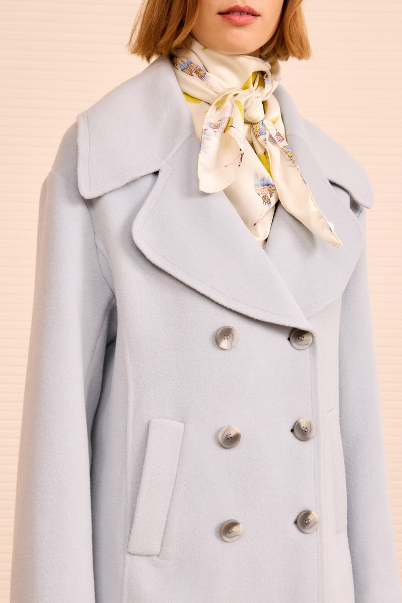 ULLA JOHNSON Diana Wool Peacoat outlook