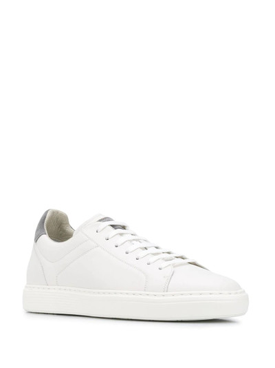 Brunello Cucinelli suede-trimmed low-top trainers  outlook