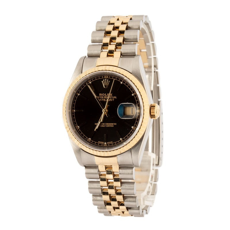 Rolex Datejust Ref 16233 Black Dial - 2