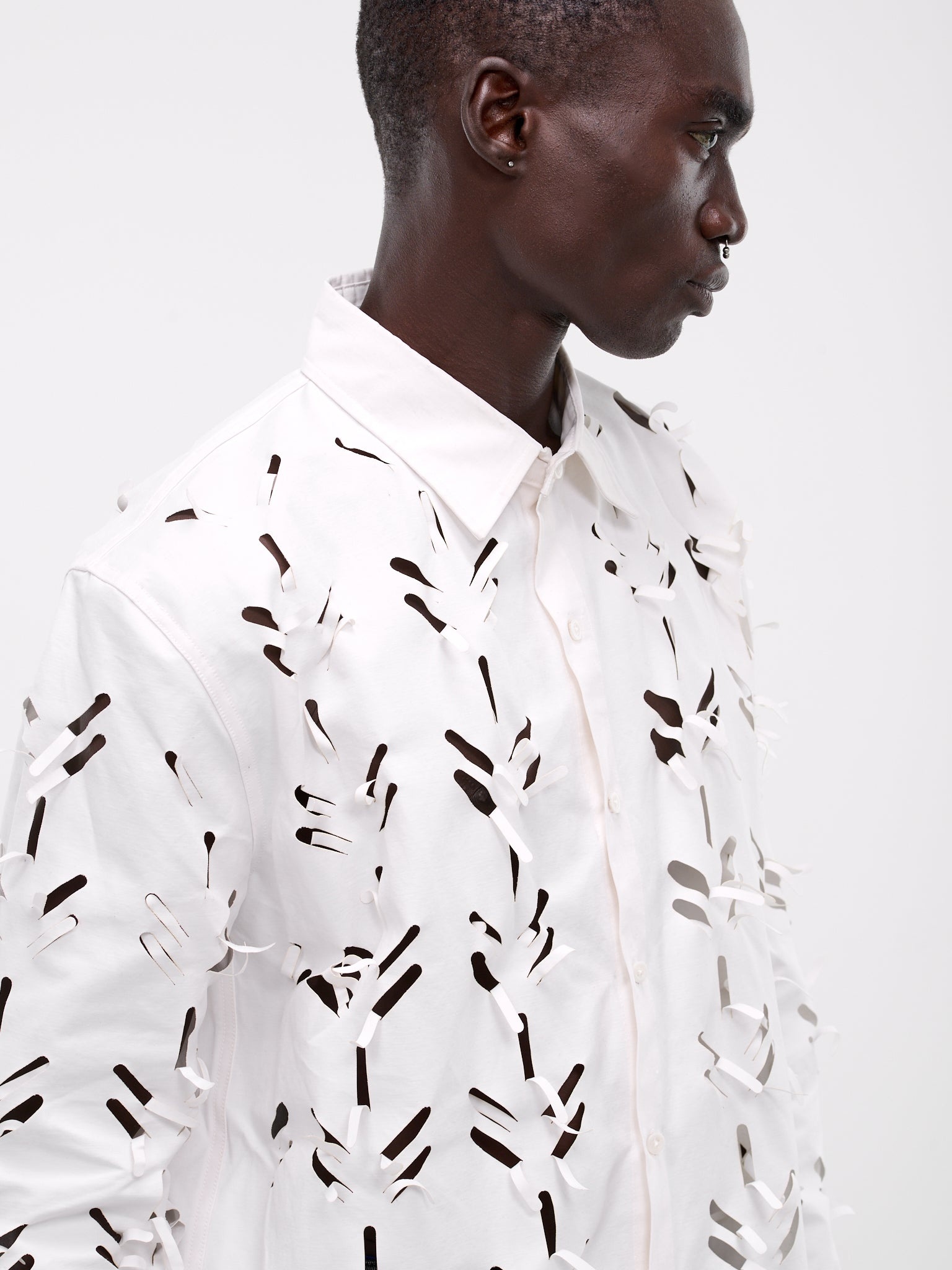 Laser-Slashed Shirt - 5