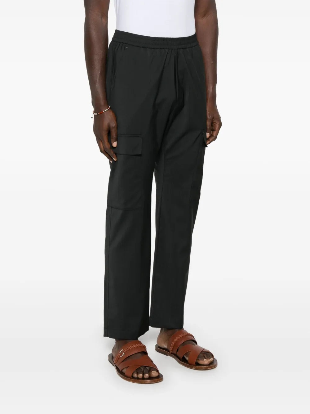 VIRGIN-WOOL TRACK TROUSERS - 3