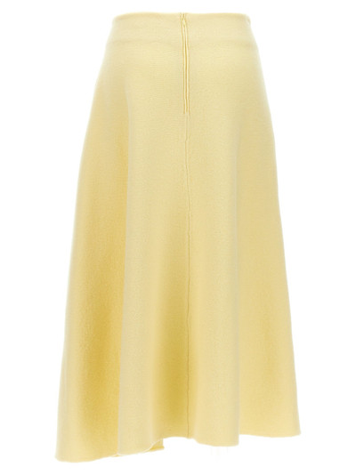 Jil Sander Wool Skirt Skirts Yellow outlook