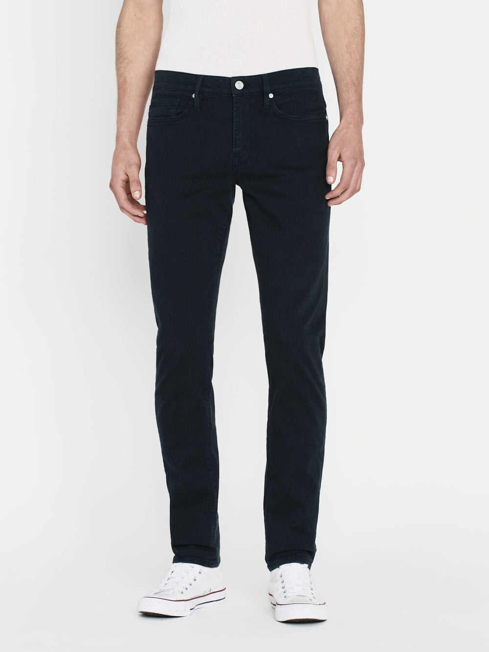 L'Homme Slim Twill in Garage Navy - 2