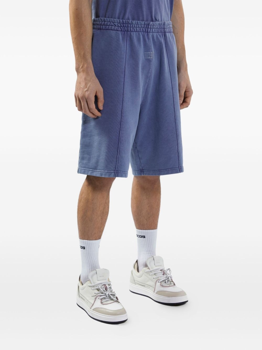stone-washed track shorts - 4