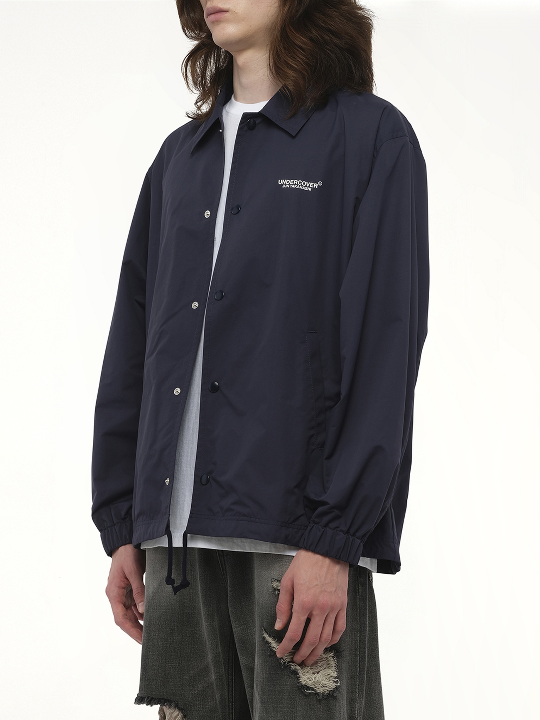 Undercover Coach Jacket in Navy - 5