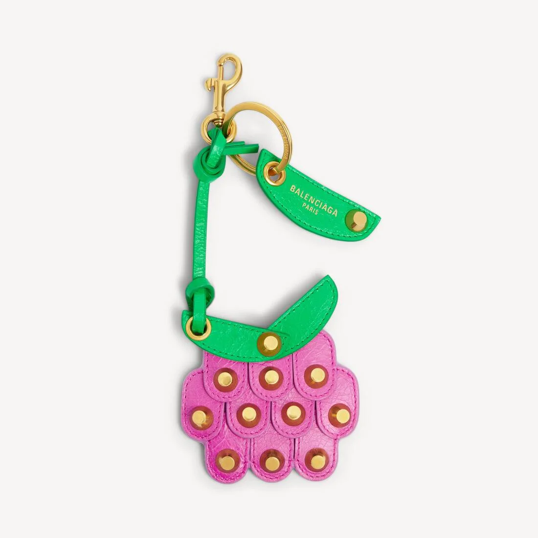 Women's Le City Raspberry Keychain/charm in Vivid Green - 1