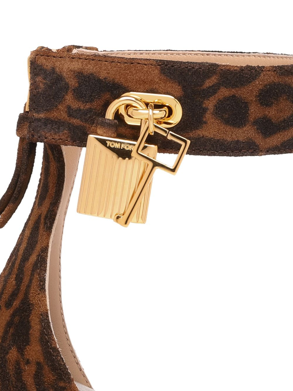 leopard-print sandals - 4