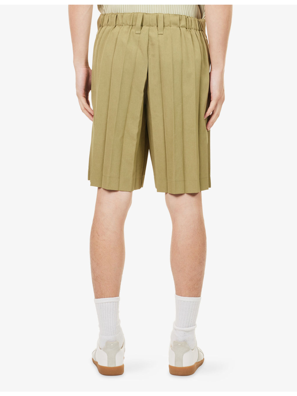 Edge Pleated Woven Shorts - 4