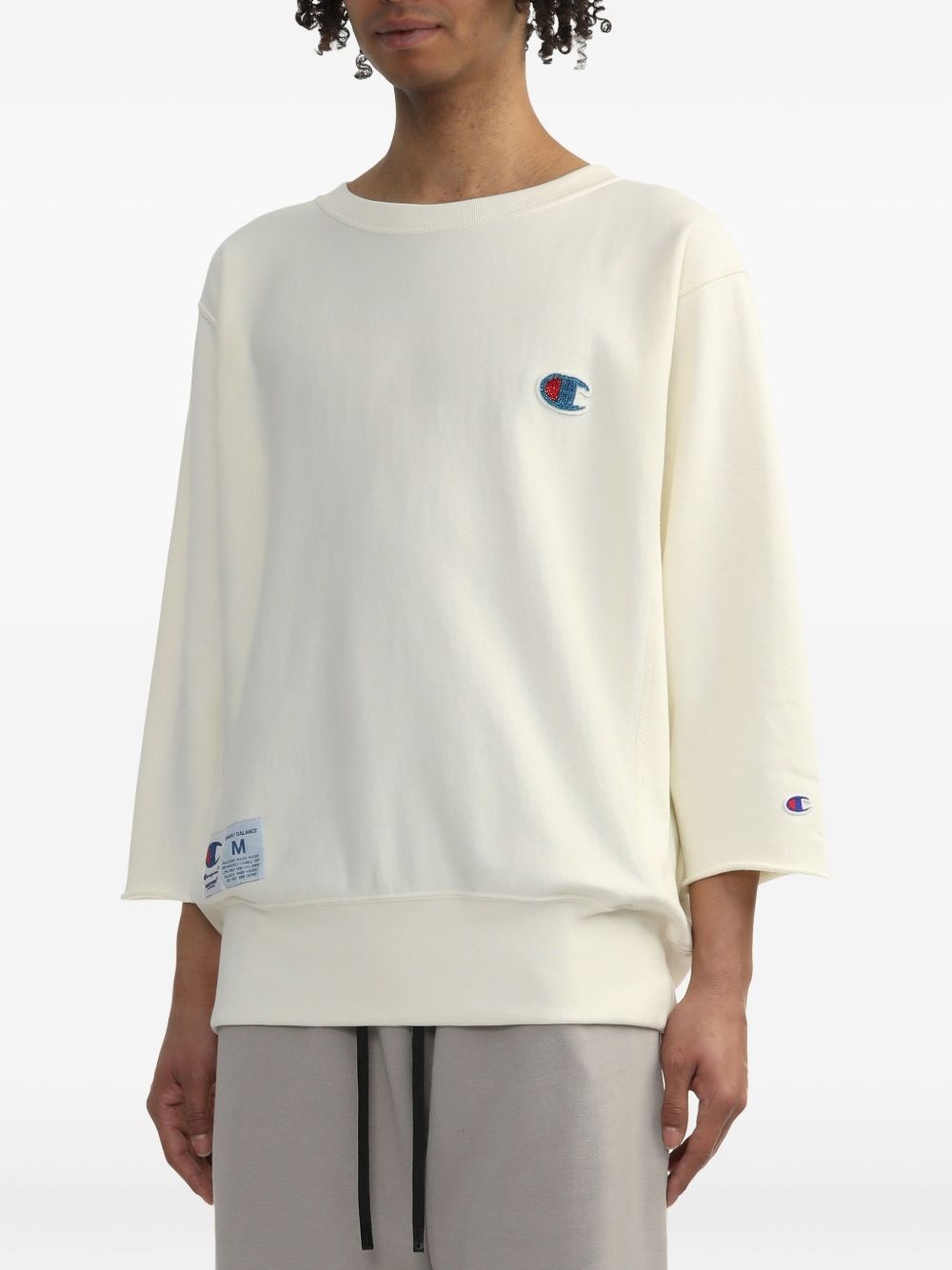 logo-patch sweatshirt - 3