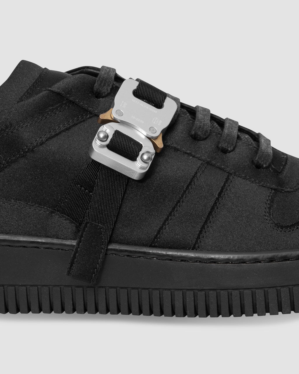 SATIN BUCKLE LOW TRAINER - 7